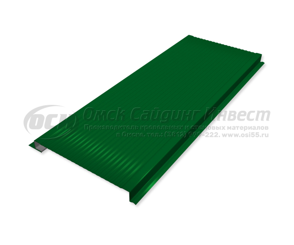 Фасадная панель ПФ-02 RAL 6002 (Зеленая листва) (0.5)