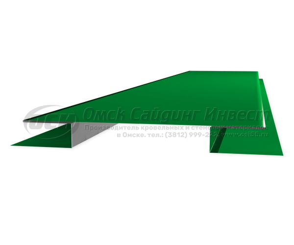Стыковочная планка сложная (Блок-Хаус) RAL 6002 (Зеленая листва)