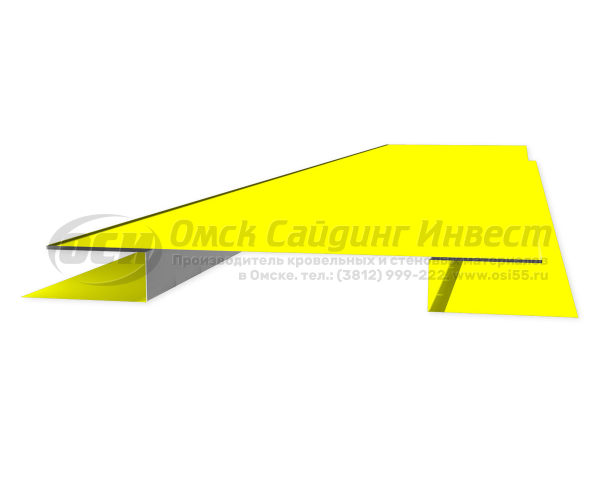 Стыковочная планка сложная (Блок-Хаус) RAL 1018 (Желтый)