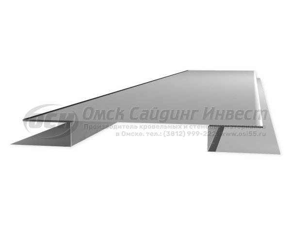 Стыковочная планка сложная (Блок-Хаус) RAL 7004 (Серый)