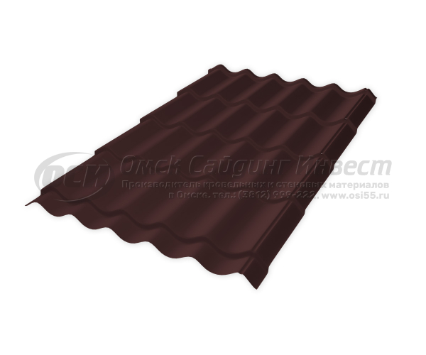 Волновой профиль Джокер RAL 8017M (Шоколад, матовый) (0.45)