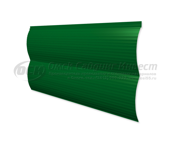 Сайдинг Блок-Хаус  RAL 6002 (Зеленая листва) (0.5)