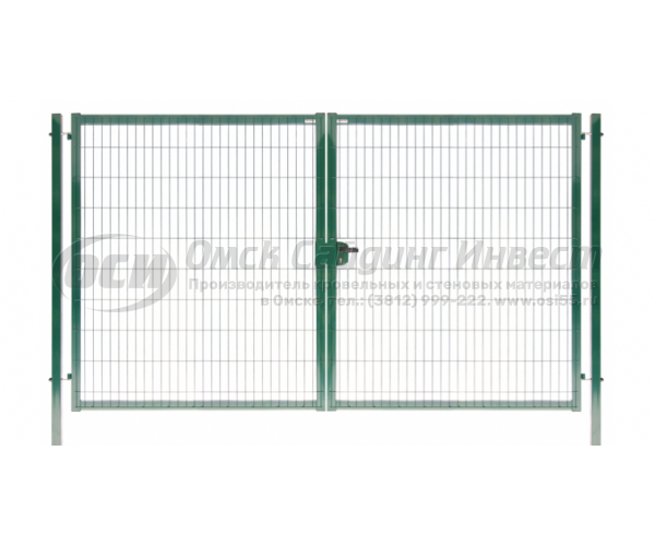 Ворота Medium New Lock 2.03*3.5м зеленый RAL 6005