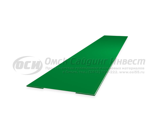 Стыковочная планка простая (Блок-Хаус) RAL 6002 (Зеленая листва)