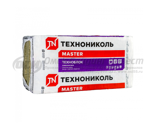 Утеплитель ТЕХНОБЛОК ПРОФ (1200х600х50 мм 6 плит 4,32м2, 0,216м3)