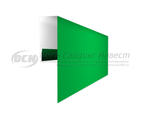 Заборная планка (С-8, СС-10) RAL 6002 (Зеленая листва) (0.4)