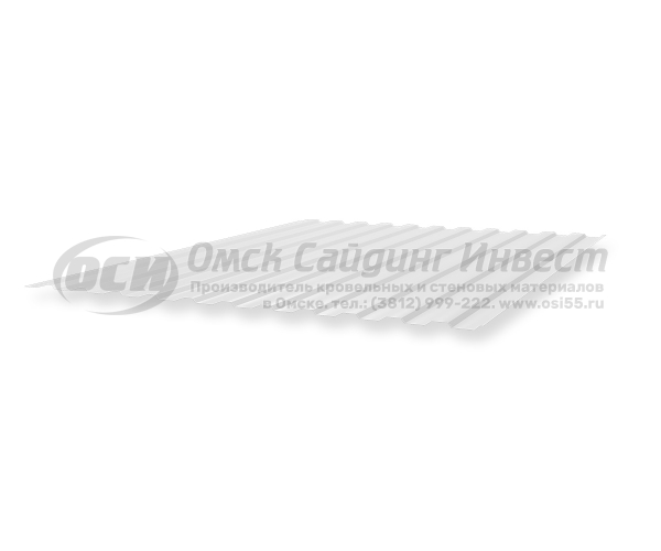 Профнастил СС-10 RAL 9003 (Белый) (0.4 (эконом))