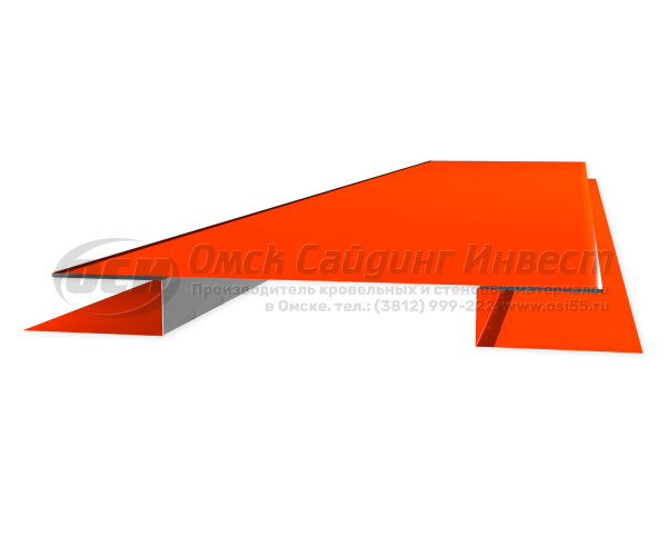 Стыковочная планка сложная (Блок-Хаус) RAL 2004 (Ярко-оранжевый)