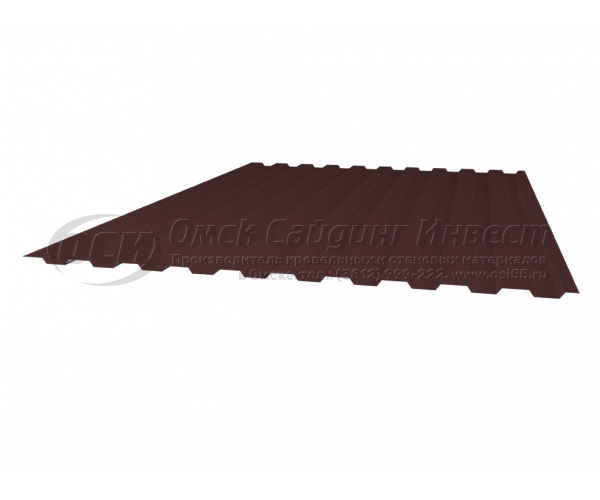 Профнастил С-8-1200 RAL 8017M (Шоколад, матовый) (0.45)